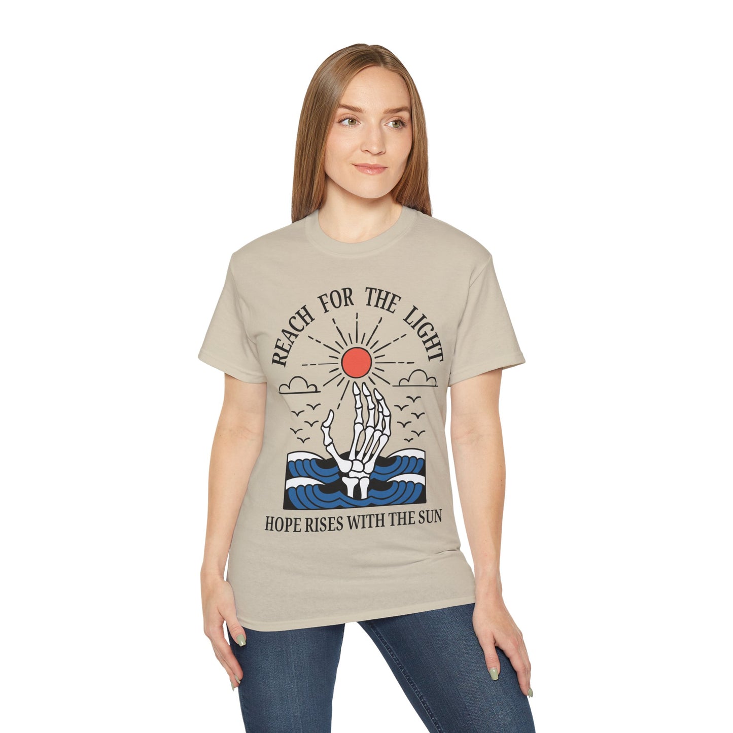 "Reach for the Light" - Hope Rises With The Sun Shirt | Daytime Version (Lamentations 3:22–23)