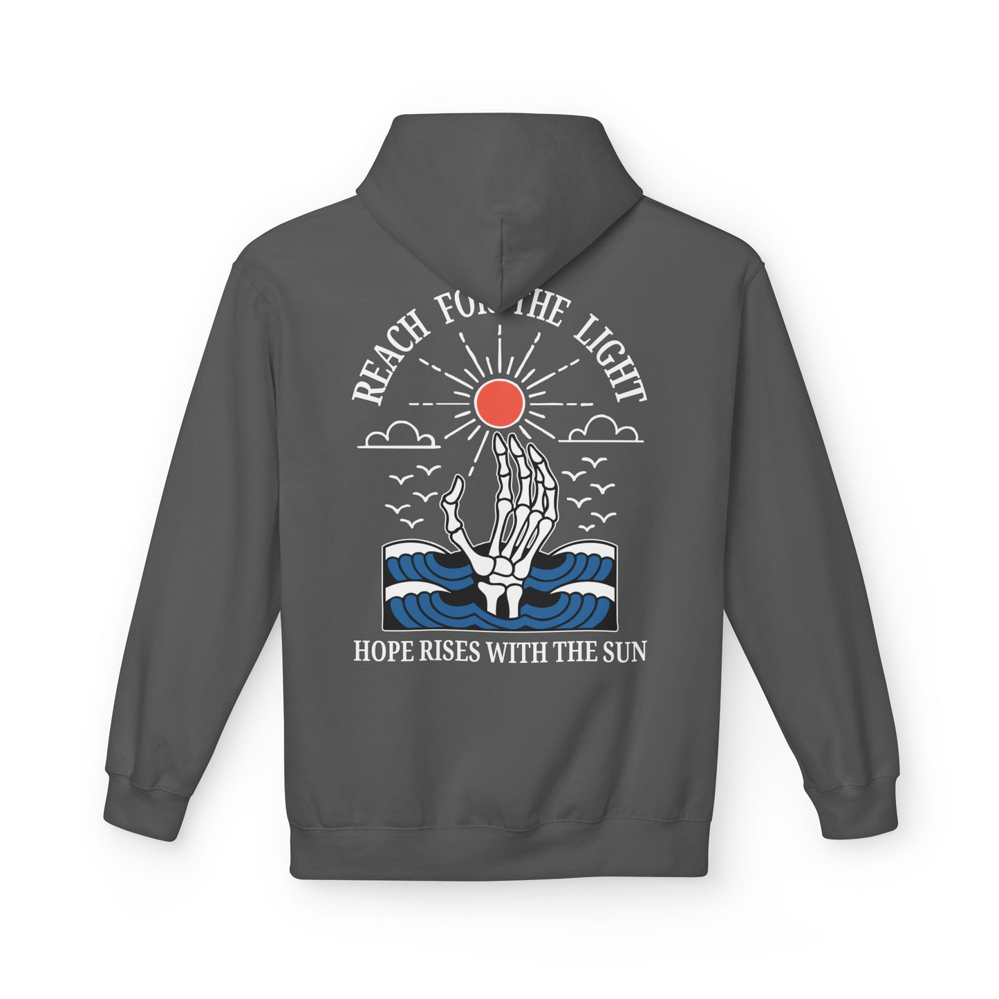 "Reach for the Light" – Hope Rises With The Sun Hoodie | Day Version (John 8:12)