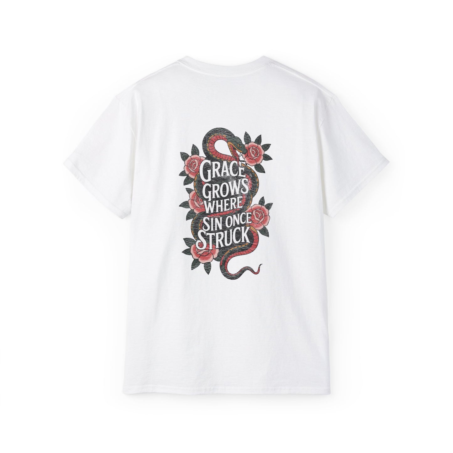 "Grace Grows Where Sin Once Struck" - Shirt (Romans 5:20)