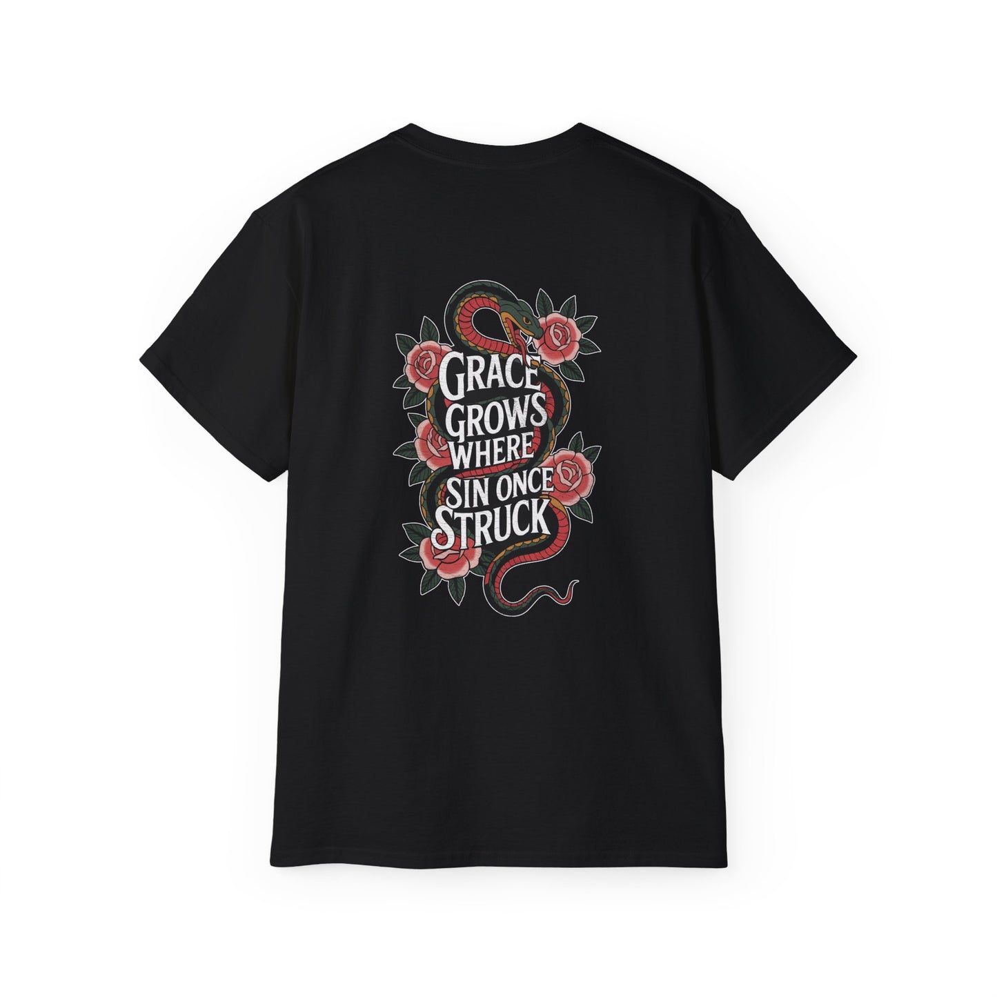 "Grace Grows Where Sin Once Struck" - Shirt (Romans 5:20)